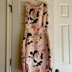 Foral pink dress